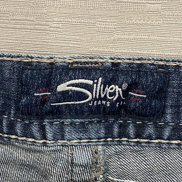 Silver Zac Bootcut Jeans Mens 29 x 32 Relaxed Fit Medium Wash Denim Pants - Picture 14 of 16